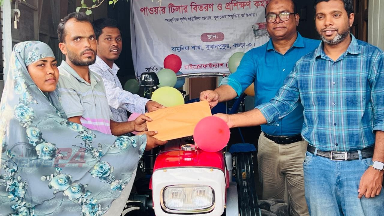 Power Tiller Distributed at Subsidized Rate to Promote Modern Agriculture in Bogura