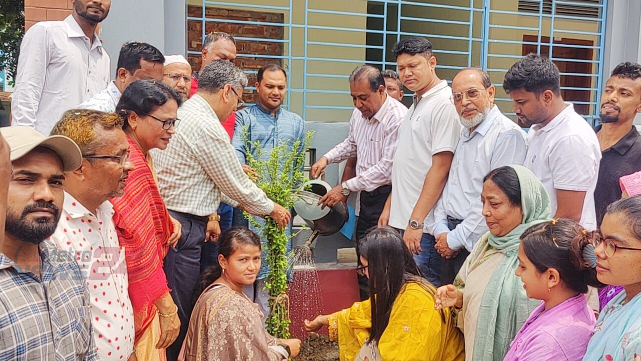 6-story science building inaugurated at Bogura Govt. Mujibar Rahman Bhandari Mohila College with tree plantation program